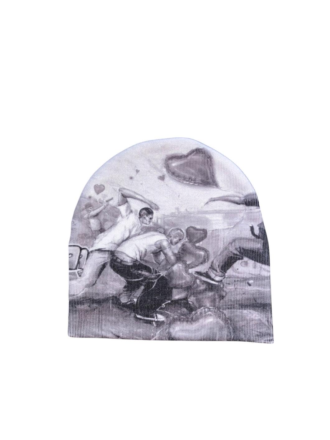 Graphic War Beanie Gray