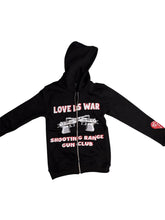 Load image into Gallery viewer, Love Is War Gun Club Zip Up Hoodie
